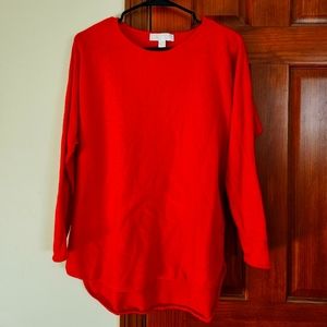 Michael Kors red sweater, size M.